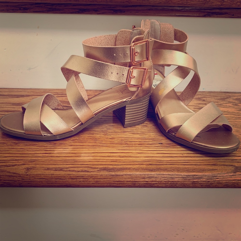 Rose gold gladiators size 6.5